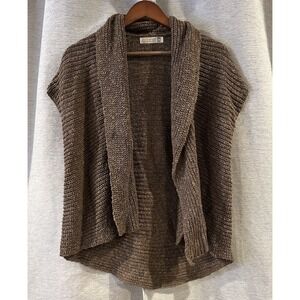 Fisherman‎ Out Of Ireland Sleeveless Cardigan Sweater Womens Medium